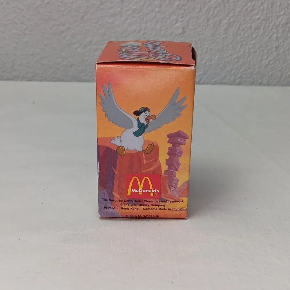 Vintage Disney Ornament 1990 Flocked Rescuers Down Under Miss Bianca 4 inch